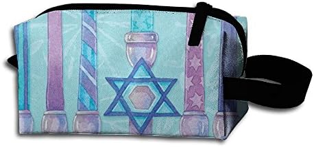 Hanukkah Ladies Waterproof Cosmetic Bag Small Pencil Pouch