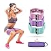 SKL Resistance Bands Set Exercise Band Non Slip Fabric Workout Bands for Strength Training, Physical Therapy, Yoga, Pilates, Rehab, Stretching (Pink,Purpel,Teal)