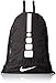 Nike Men's Basketball Gym Sack with Hoops Elite Design (Black/Black/White)