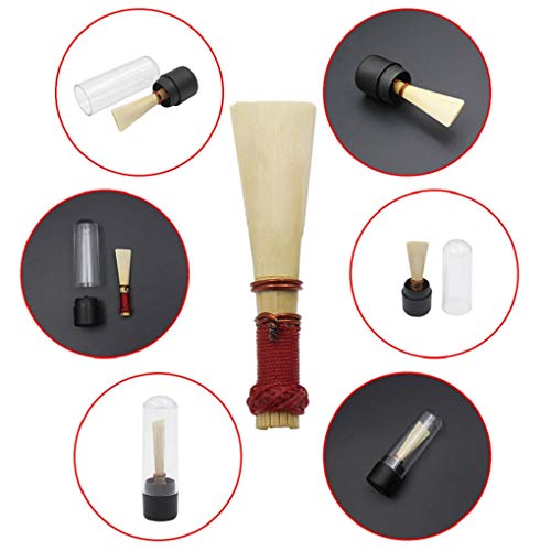 Meolin Bassoon Reeds Medium Strength Bassoon Reed with Case Holder Bassoon Music Accessories Woodwind Instruments Parts - Thumbnail 2