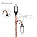 Nekteck [Apple MFi Certified] Lightning to USB Cable, Nylon Braided Charge and Sync Cord 3.3ft / 1m for X/ 8 6s / 6/ Plus SE 5S iPad Pro Air 2 Mini 4/3 iPod 5 iPod Nano and More - Orange