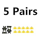 Ice Grips, EONPOW Ice & Snow Grips Cleat Over Shoe/Boot Traction Cleat Rubber Spikes Anti Slip 10 Steel Studs Crampons Slip-on Stretch Footwear (XL:5Pack)