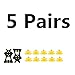 Ice Grips, EONPOW Ice & Snow Grips Cleat Over Shoe/Boot Traction Cleat Rubber Spikes Anti Slip 10 Steel Studs Crampons Slip-on Stretch Footwear (XL:5Pack)