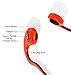 ALLIMITY Wireless Open Ear Bone Conduction Headphones Bluetooth Over Ear Stereo Earphones with Mic for iPhone, iPad, Samsung, Sony, LG, HTC Android Smart Cellphones, Tablets(Red)