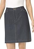 Women's Plus Size 100 Cotton Denim Skort Medium Stonewash,18 W