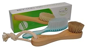 Image of Best Dry Skin Face Brush with Natural Bristles and Wet Face Brush Set to Exfoliate and Detox for Healthy & Beautiful Skin - Improve Circulation - Perfect Gift - Buy Now