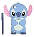 Touch 6 Case, Touch 5 Case, Cute Cartoon 3D Lilo Stitch Movable Ear Flip Soft Silicione Case Cover for iPod Touch 6 / Touch 5
