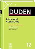 Image de Der Duden in 12 Banden: 12 - Zitate und Ausspruche