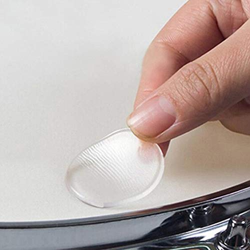Drum Damper Gel Pads, zosenda 18 Pcs Soft Silicone Drum Dampeners Drum Silencers, Clear Drum Sound Dampening Pad Drum Mute for Drum Tone Control
