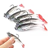 WYSUMMER Fishing Lure Set, 5Pcs 8cm Soft Bait Head
