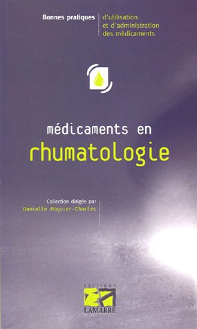 Médicaments en rhumatologie chez l'adulte