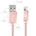 iPhone Lightning to USB Cable Charge & Sync [Apple MFi Certified] AMOLE iPhone 7 7 Plus 6 6s Plus SE 5 5S 5C, iPad Pro Air 2 mini 4 3 2, iPod touch 5th 6th gen iPod nano 7th gen (Rose Gold)