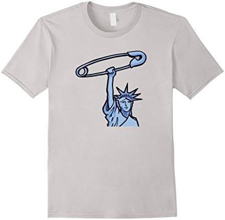 Men's Liberty Holding Safety Pin #safetypin I Stand With You Shirt XL Silver