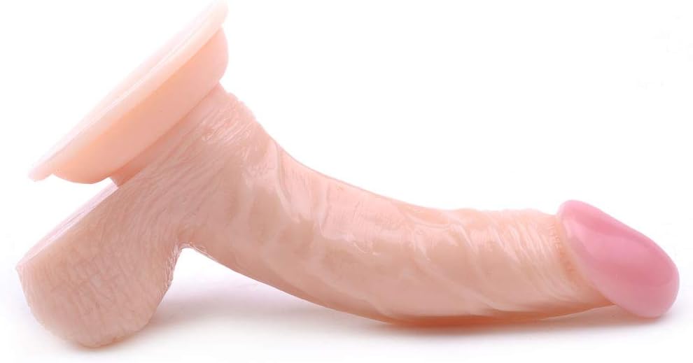 BeHorny Realistic Penis Dildo with Suction Cup Base, Flesh - Image 5