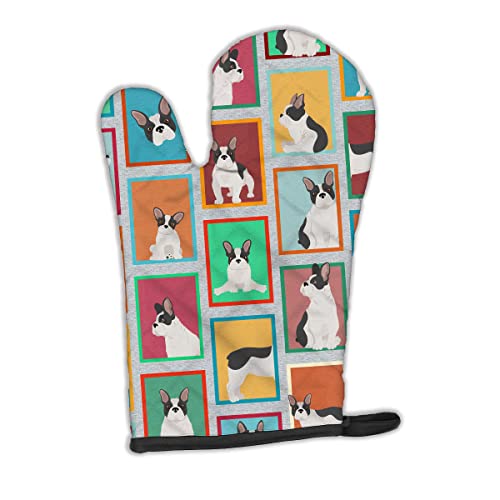 Caroline's Treasures MLM1089OVMT Lots of Black and White French Bulldog Oven Mi…