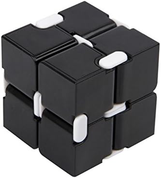 FIDGETING INFINITY CUBE By NCToys - A Time Killing &amp; Presure Reducntion Toy For ADD, ADHD, Anxiety, and Autism Adult and Children (Black)