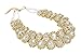 ShoppeWatch Ladies Chunky Choker Statement Necklace Gold Tone Clear Crystals Collares de Mujer PN-021
