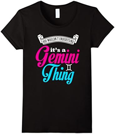 Womens Gemini Shirt It's A Gemini Thing T Shirt XL Black