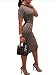 Ninimour Women Digital Print Contrast Binding Bodycon Dress