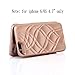 W7ETBEN for iPhone 6s Case,Wetben Hidden Back Mirror Wallet Case with Stand Feature and Card Holder for iPhone 6 4.7