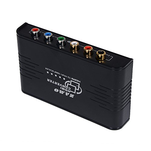 HDMI To Component Converter ,ZAMO 1080P HDMI to YPbPr Component RGB Scaler Converter Supporting Coaxial & R/L Audio Output-With Scaler Function - Thumbnail 4