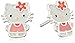 Sanrio Hello Kitty Sterling Silver Stud Earrings Officially Licensed