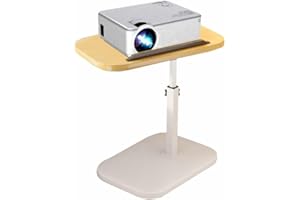 Multiful Sofa Side Floor Stand,Mini Projector Stand Table,Wooden Tray Table,Portable Laptop Holder,Height Adjustable Snack Tr
