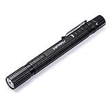 INFRAY LED Pen Light Flashlight, Zoomable, Small EDC 220 Lumens Penlight for Inspection, Repair, Camping. IPX5 Water-Resistant, 3 Modes (High, Low, Strobe)