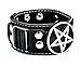 Black Metal Pentagram Wristband Gothic Bracelet