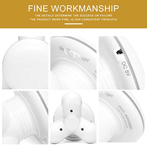 Massagers Handheld, Seneme Electric Portable Percussion Mini Full Body Massager for Hand Head Neck Back Legs Arms Foot Shoulder Pain Release with Gift Bag (Dual-use Operated) - Thumbnail 2