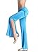ZLTdream Women's Belly Dance Slit Pants Milk Silk