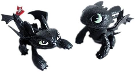 How To Train Your Dragon Toothless Mini Figure Kids Toys Dolls Gift Set 2pcs