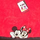 Disney Mickey and Minnie Mouse Embroidered Bath Towel