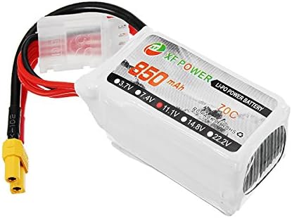 XF Power 11.1V 850mAh 3S 70C Lipo Battery XT30 Plug