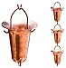 Monarch Rain Chains 26600 Monarch Pure Funnel Rain Chain, 8-1/2-Feet Length, Natural Copper