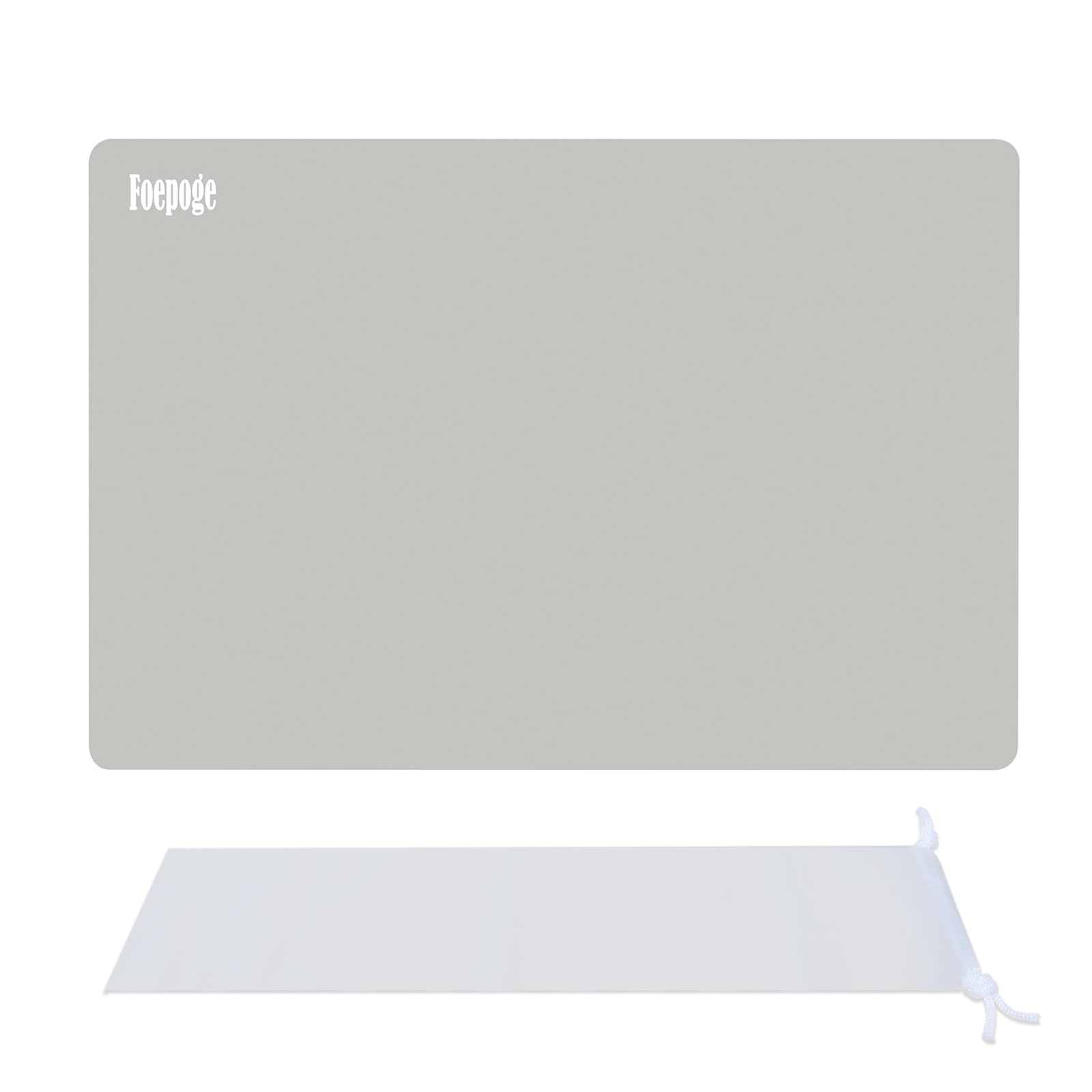 Silicone Mat for Resin Casting Extra Large 60x40 cm, Non Stick Silicone Sheet for Crafts, Heat Resistant Placemat for Table Worktops, Craft Mat for Resin Moulds, Grey, Foepoge