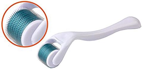 Derma Roller Kit For Face & Body 0.25 mm – Professional Medical-Grade Microneedle Roller With 540 Titanium Micro Needles for all Skin Types by Amazing Prime - Green & White