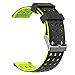 Moretek 22mm Watch Band for Samsung Galaxy Watch 46mm / Gear S3 Frontier/Gear 2 / Pebble Time/Huawei Watch GT (BlackYellow, 22mm)