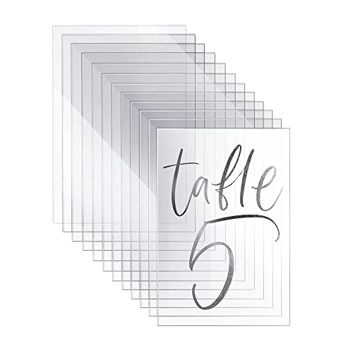 Srenta Clear Acrylic Sheet Plexiglass 12 Pack PMMA Casting Plate