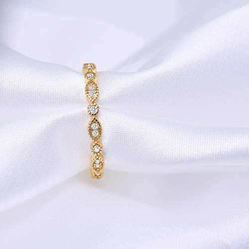 5 espere+Milgrain+Marquise+Zirconia+Gold+Plated+Silver