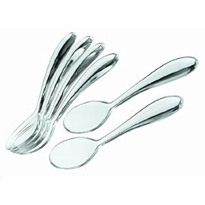 Guzzini – Gocce, Coffee/Yoghurt Spoons Set of 6, Clear, 2.8×3.8×14.5 cm