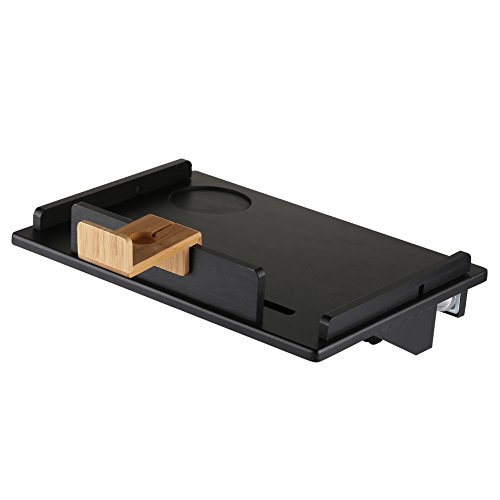 Furniture Large Black Bamboo Bedside Shelf Tray For Bunk ...