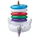 2 Pack Unicorn Party Games Ring Toss Game for Party Unicorn Inflatable Flotating Swimming Ring Toss Game for Pool Games for Kids Unicorn Party Favors Supplies Unicorn Party Decorations (Come with a Gift Box)