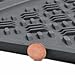 BDK MaxDuty Rubber Floor Mat for Car, SUV,Van & Truck - Super Heavy Duty Rubber , Trim to Fit & 3 Piece (Gray)