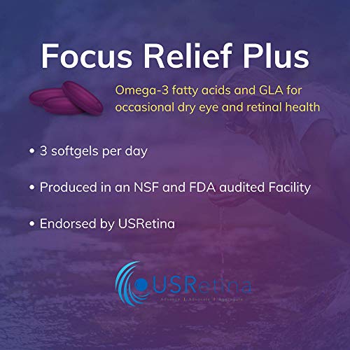 Focus Relief Plus Dry Eye Formula (90 ct. 30 Day Supply) Dry Eye Omega