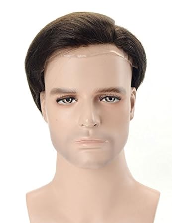 Amazon Com Lordhair Toupee For Men Medium Density S7m Black Hair