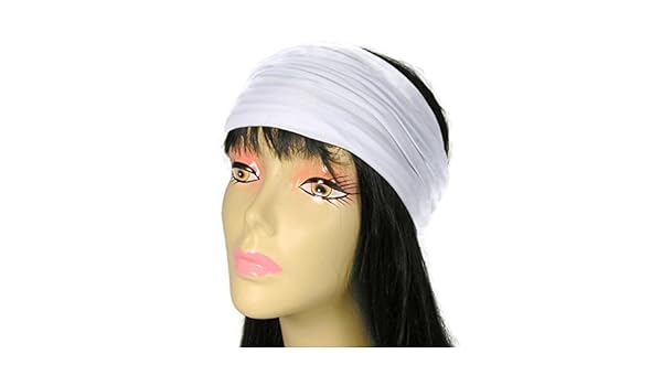 white yoga headband