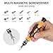 60 in 1 Screwdriver Set, Precision Driver 56 Bits Magnetic Professional Repair Tool Kit for PC/iPhone X, 8/Smart Phone/Tablet/Xbox/Clock DIY etc, with Extension Shaft Multitool Nut Driver T4 T5 T6 T7