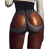 Butt Lifter High, Waist Shaper Brief Open Butt with Mini Steel Bones Ursexyly (XL, Black 2, wasit 25''-27.5'' hip 35.5''-38'')