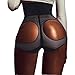 Butt Lifter High, Waist Shaper Brief Open Butt with Mini Steel Bones Ursexyly (XL, Black 2, wasit 25''-27.5'' hip 35.5''-38'')